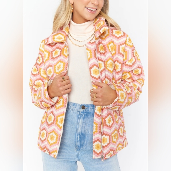 Show Me Your Mumu Powder Puffed Jacket size Small - Picture 1 of 14